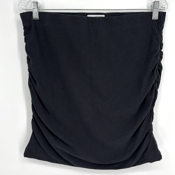 Standard James Perse Side Cinched Mini Skirt Women’s Size 4 in Black - Picture 1 of 8